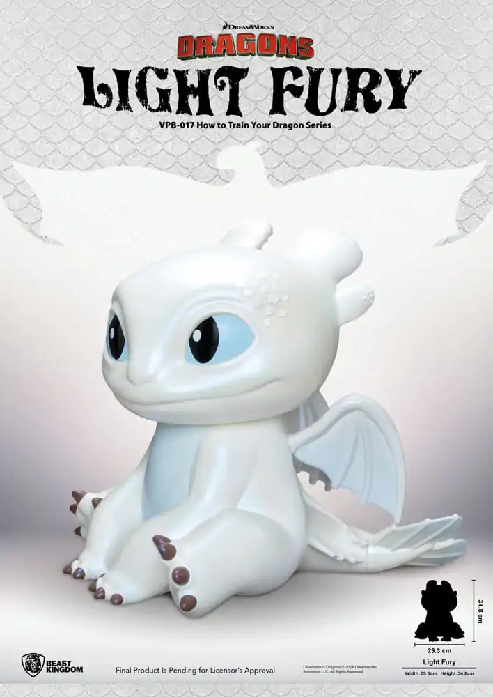 How to Train Your Dragon Figurina Funktională Vinyl Light Fury 35 cm poza produsului