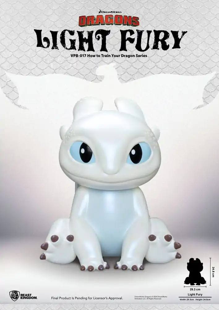 How to Train Your Dragon Figurina Funktională Vinyl Light Fury 35 cm poza produsului