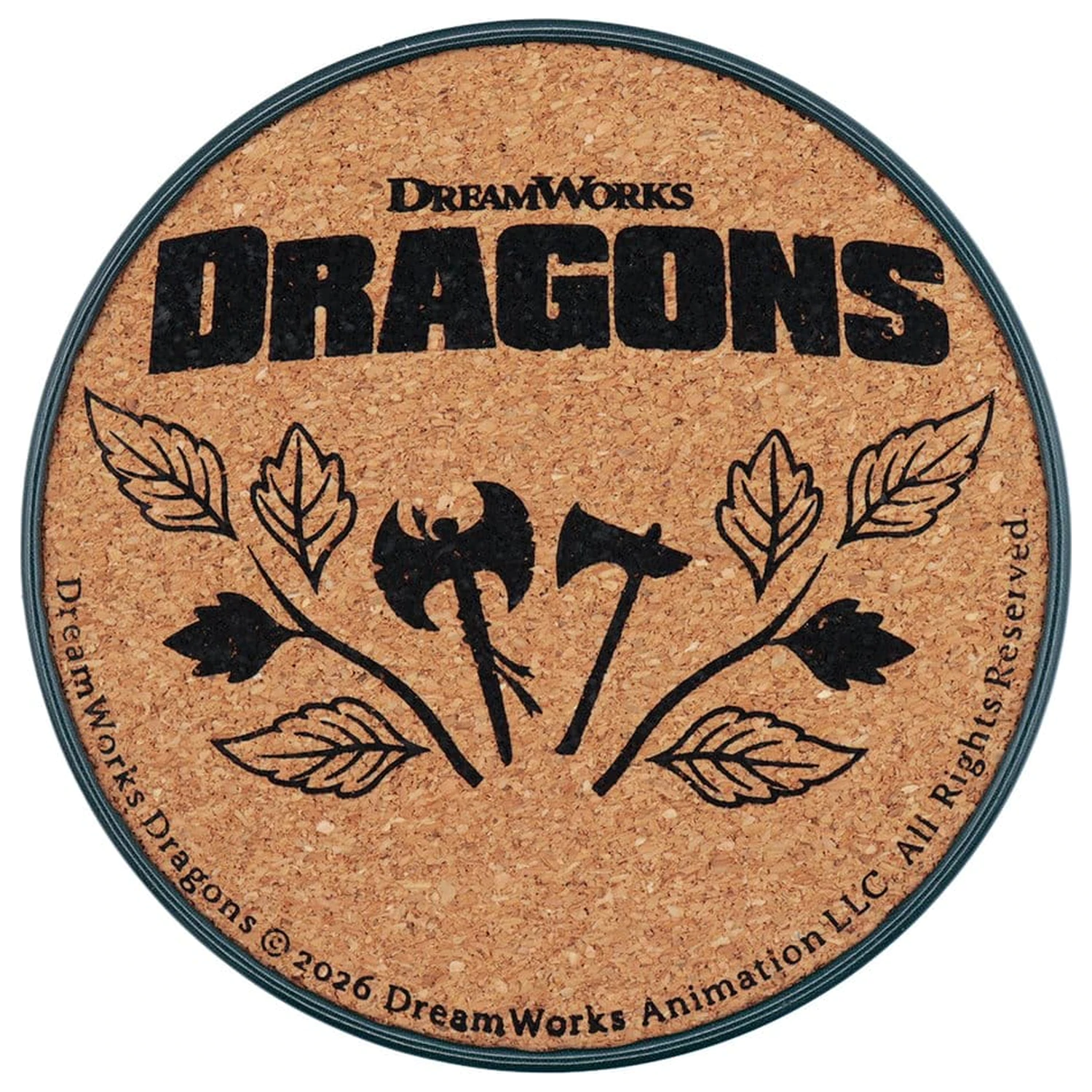 How to Train Your Dragon Coaster Pachet 4 BUC de metal imprimat cu dragon poza produsului