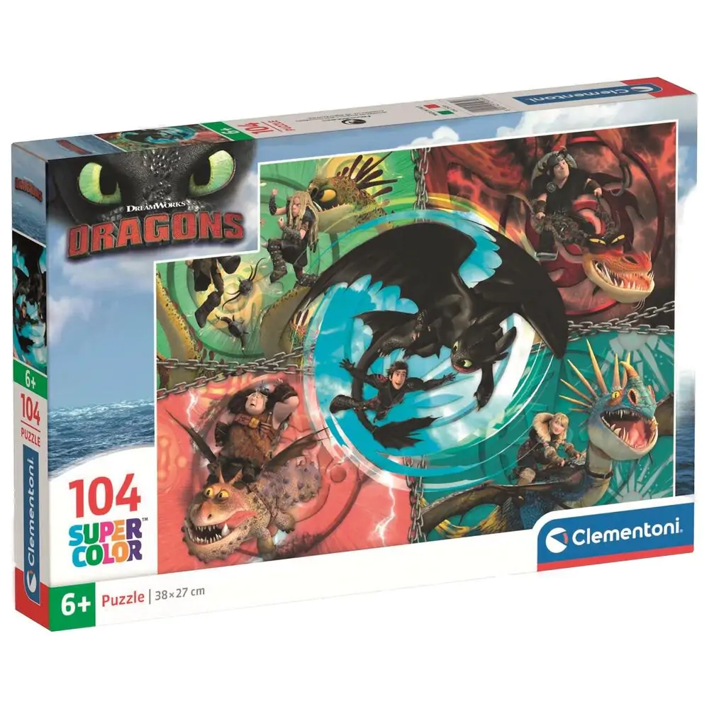 How to Train Your Dragon puzzle 104 piese poza produsului