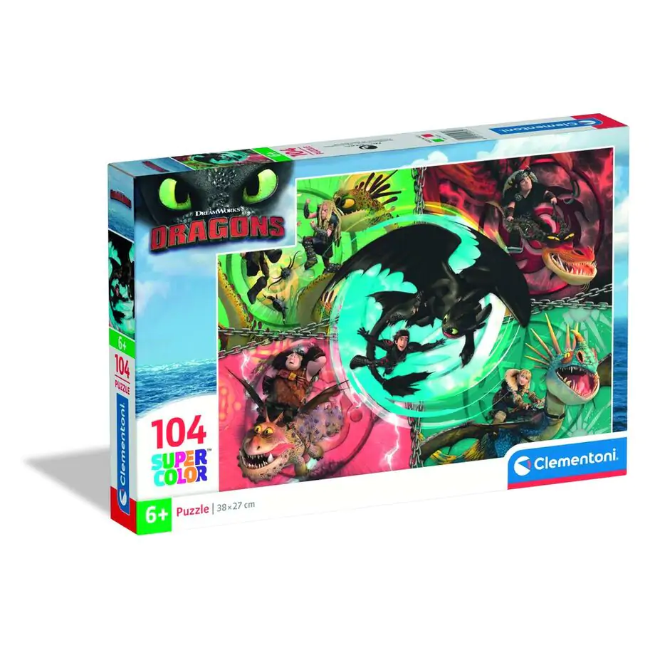 How to Train Your Dragon puzzle 104 piese poza produsului