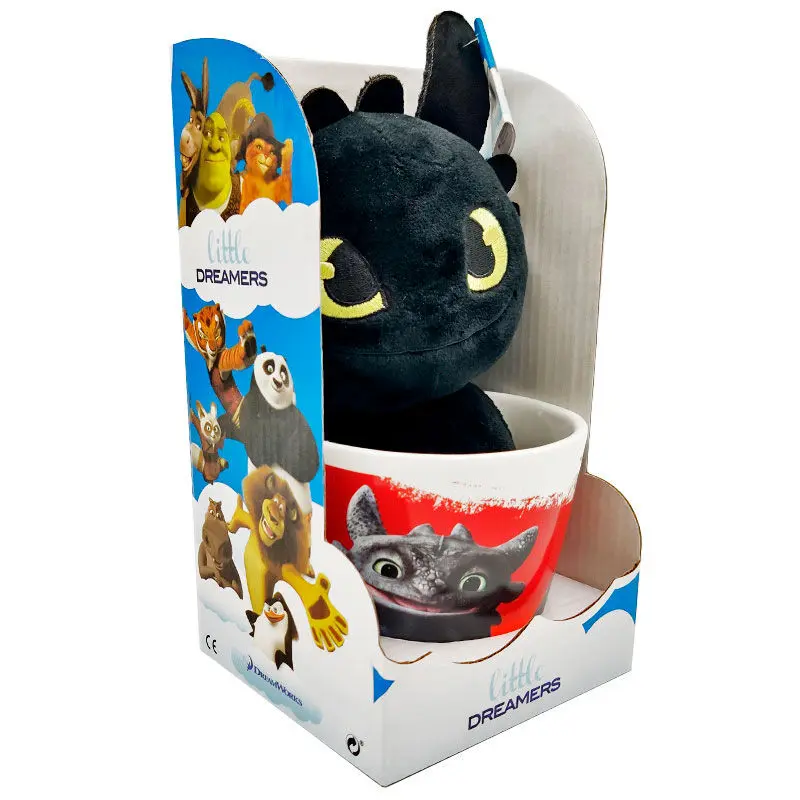 Cană How to Train Your Dragon Toothless + jucărie de pluș 18cm poza produsului