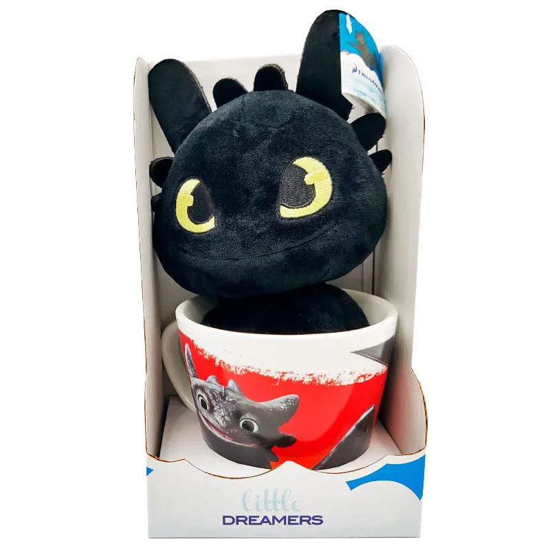 Cană How to Train Your Dragon Toothless + jucărie de pluș 18cm poza produsului