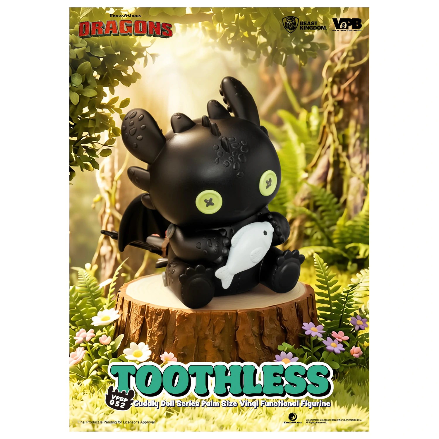 HOW TO TRAIN YOUR DRAGON Toothless Bank Vinyl Figura 11.7cm poza produsului