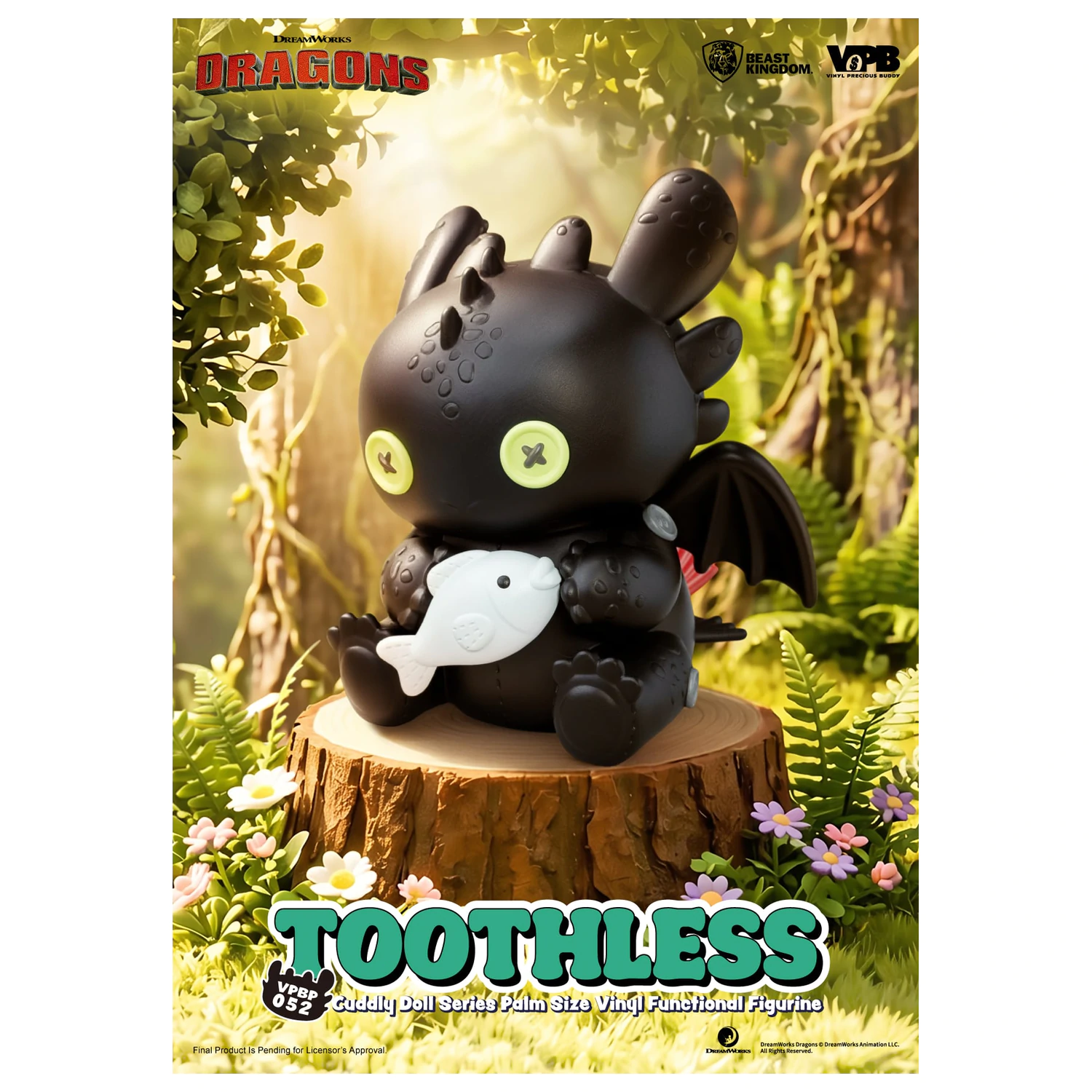 HOW TO TRAIN YOUR DRAGON Toothless Bank Vinyl Figura 11.7cm poza produsului