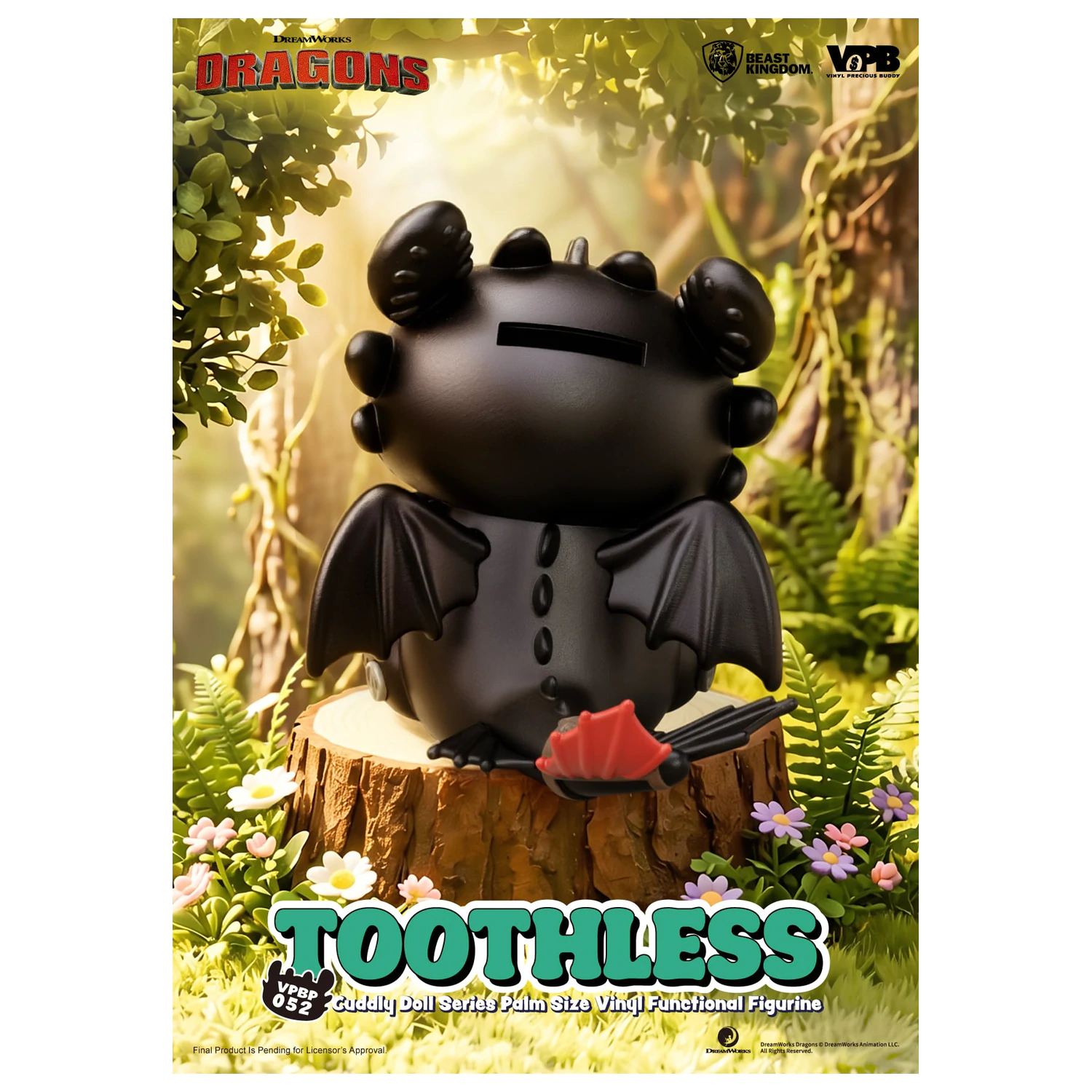 HOW TO TRAIN YOUR DRAGON Toothless Bank Vinyl Figura 11.7cm poza produsului