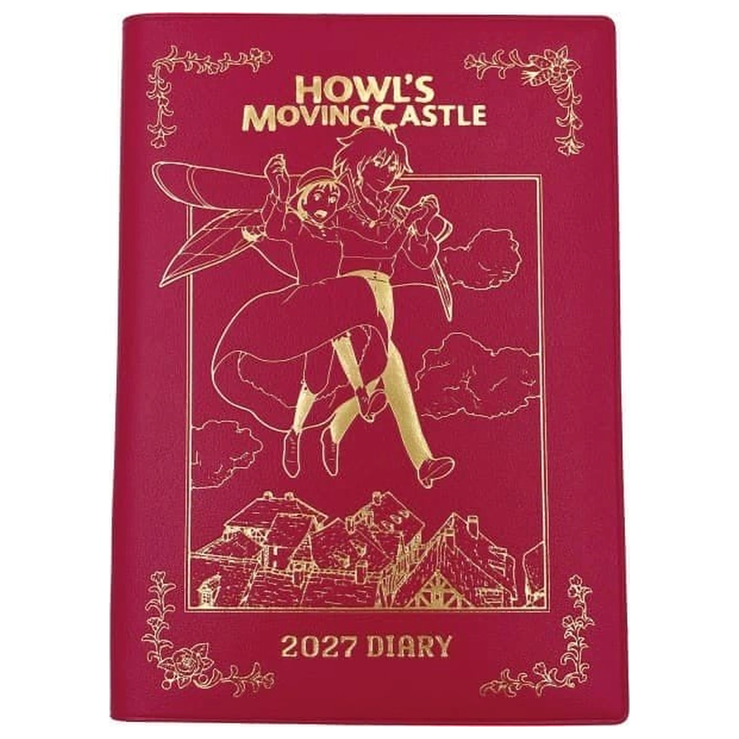 Howl's Moving Castle Diary Hauru & Sophie folie rosu auriu poza produsului