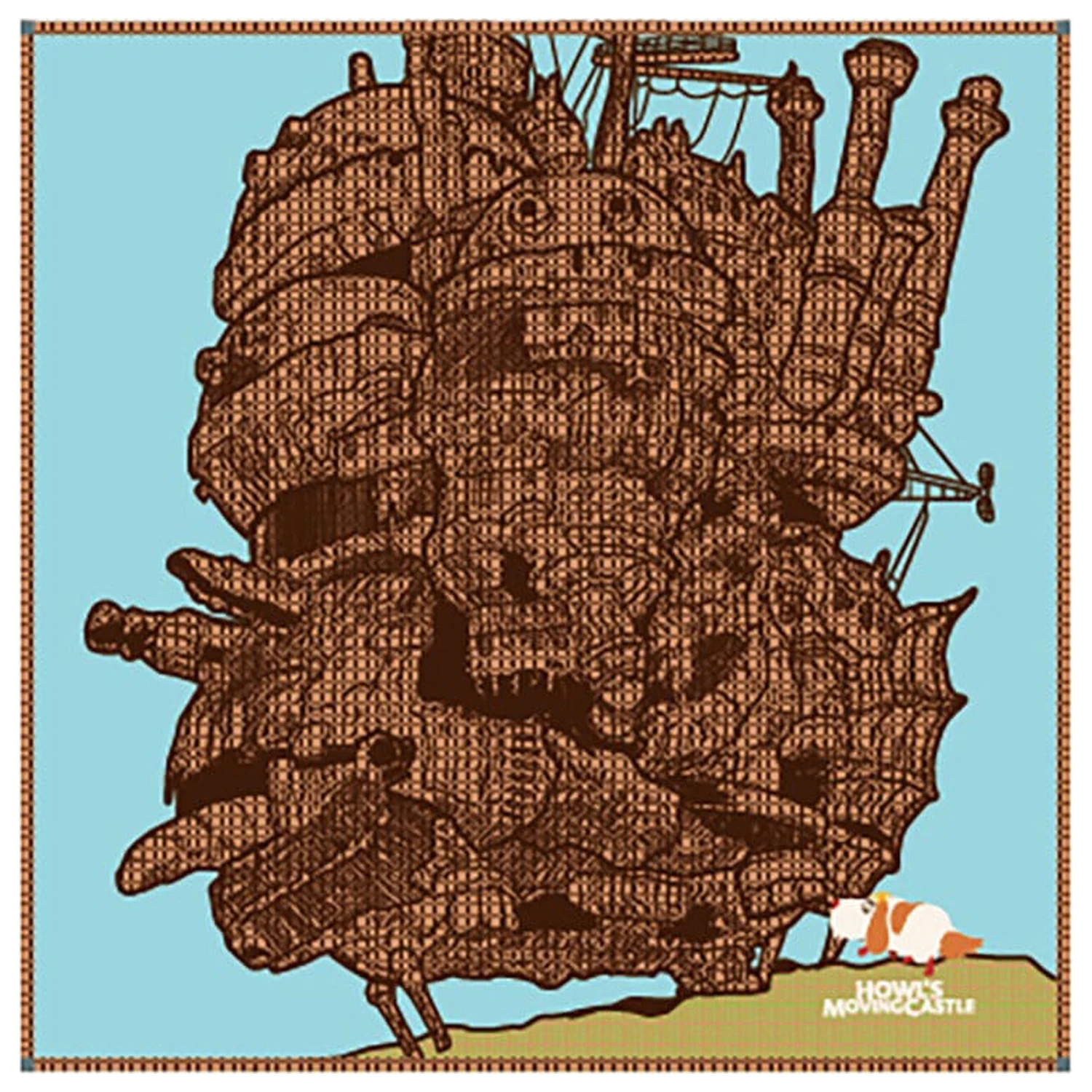 Howl´s Moving Castle Imabari batista Castelul lui Hauru 40 x 40 cm poza produsului