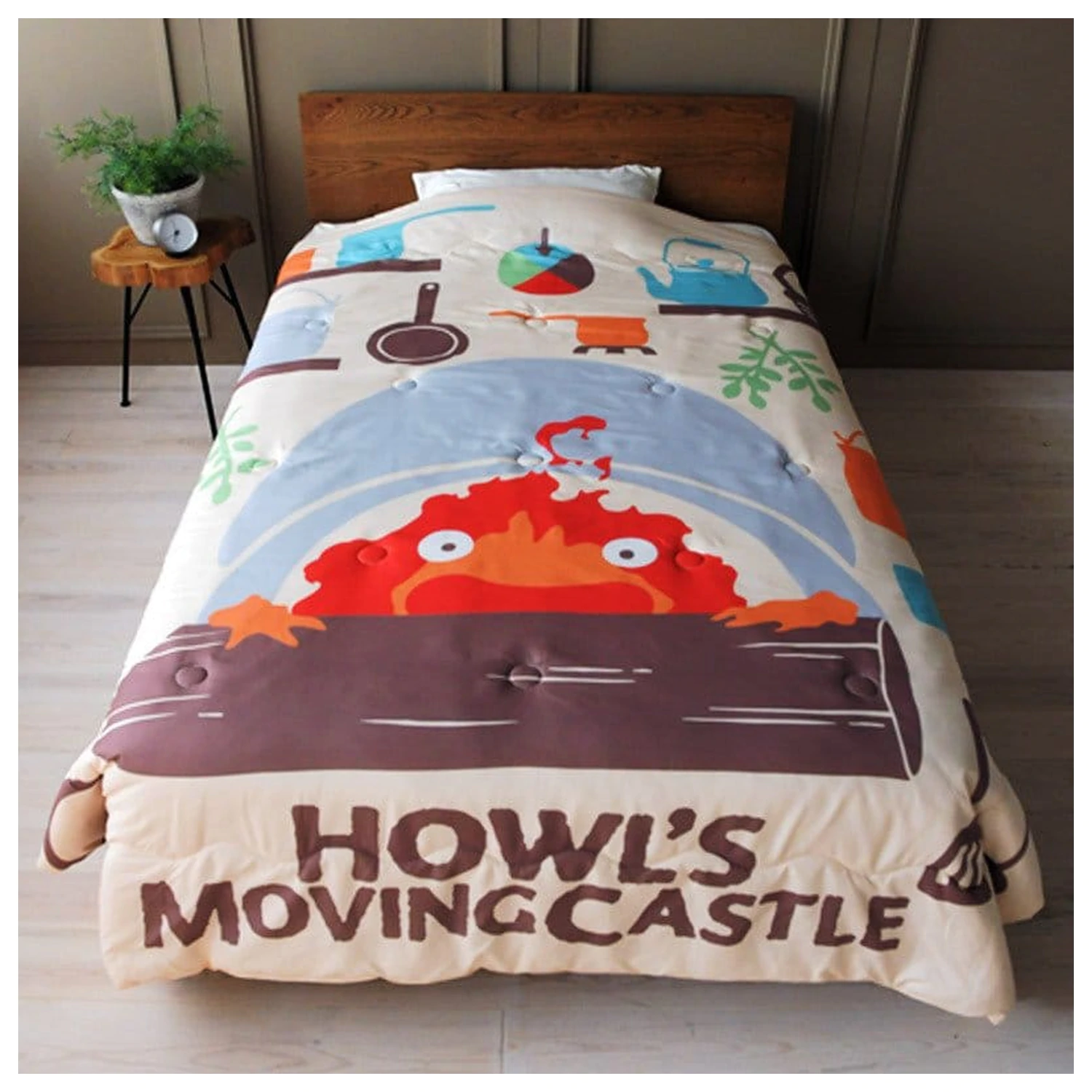 Howl's Moving Castle Natsu Comforter Cook cu Calcifer poza produsului