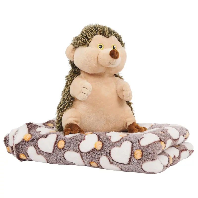 Hugo Hedgehog pătură moale + jucărie de pluș 22cm poza produsului