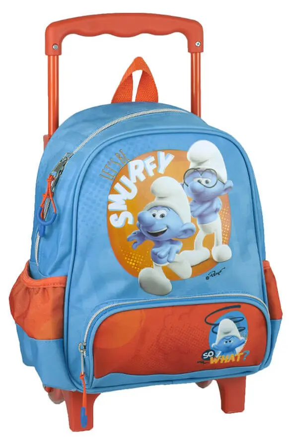 The Smurfs ghiozdan prescolar rulant, geanta 30 cm poza produsului