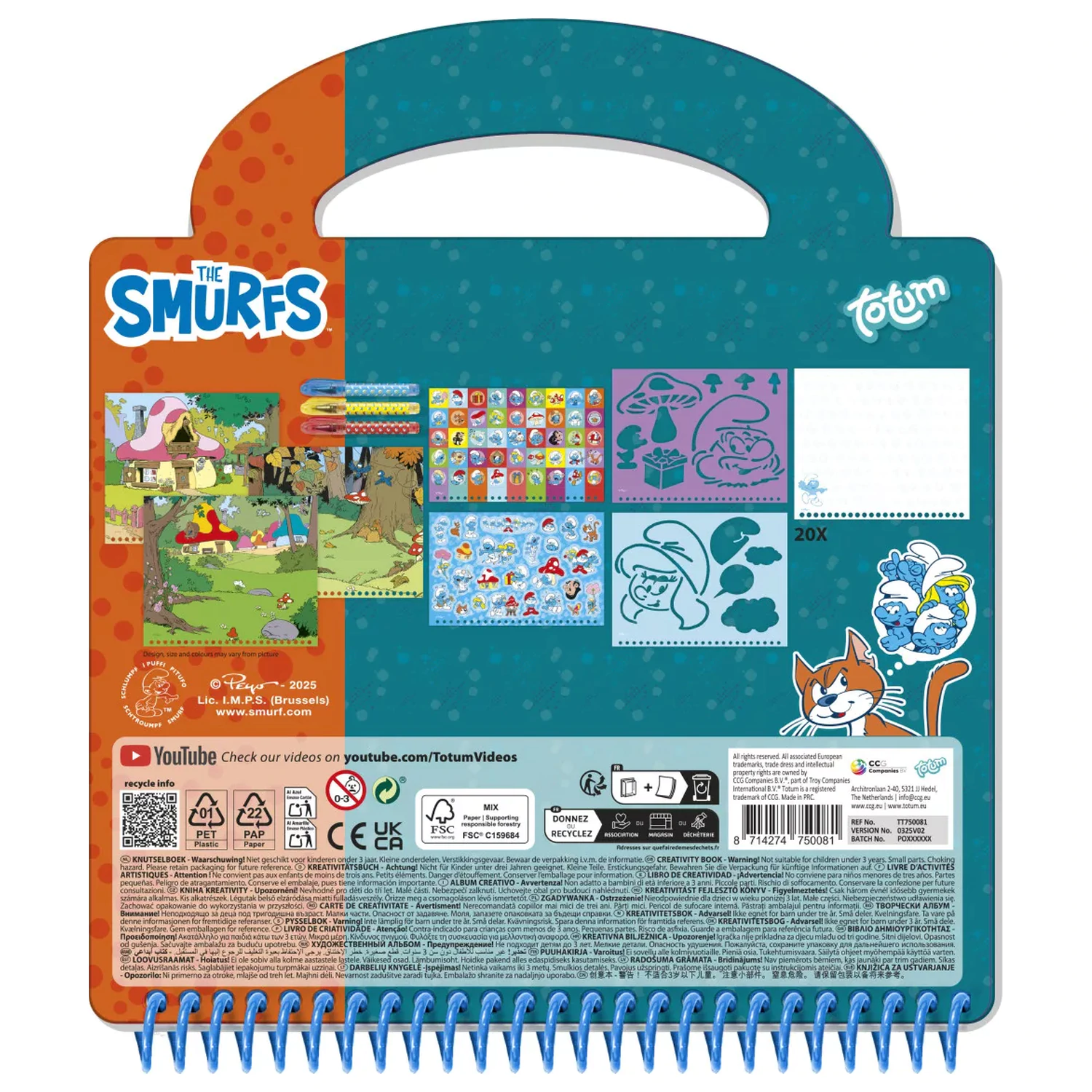 Smurfs Happy set de activitati poza produsului