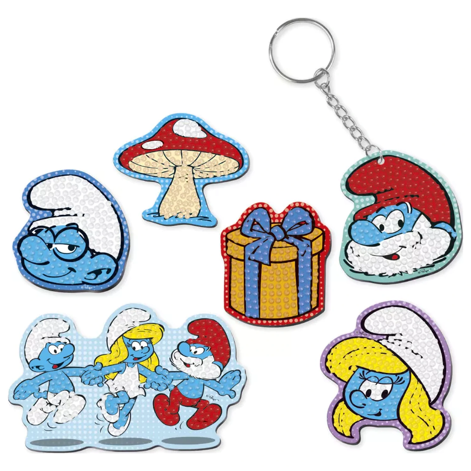 The Smurfs Happy Set Magnetic cu Diamante si Puncte poza produsului