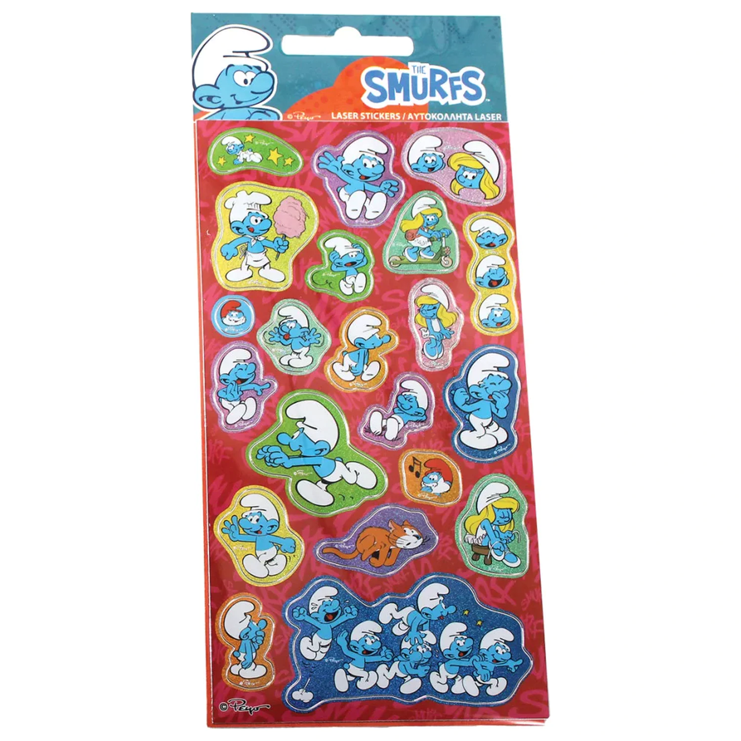 The Smurfs Happy Life Set de stickere holografice poza produsului