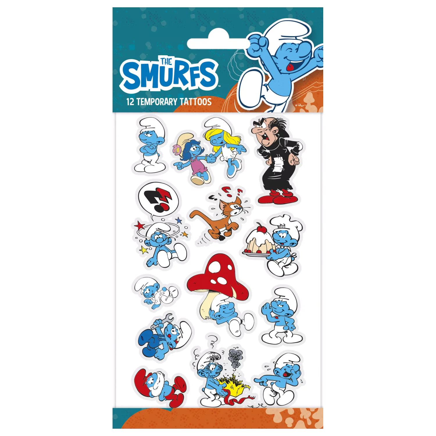 The Smurfs Laugh Tattoo 12 bucăți poza produsului