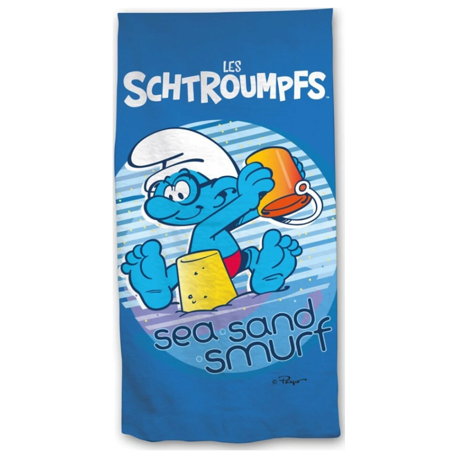 The Smurfs Sea Sand Prosop 70x140cm poza produsului