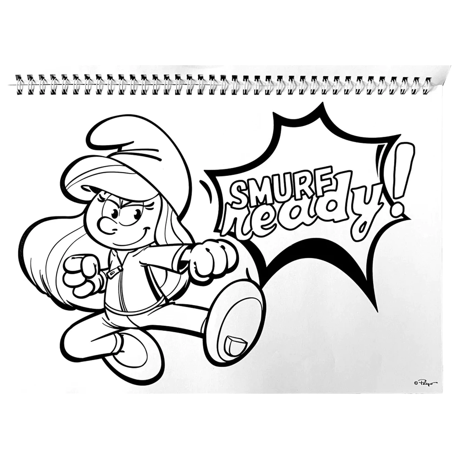 The Smurfs Village Caiet de schițe spiralat A/4 40 Pagini cu autocolante poza produsului