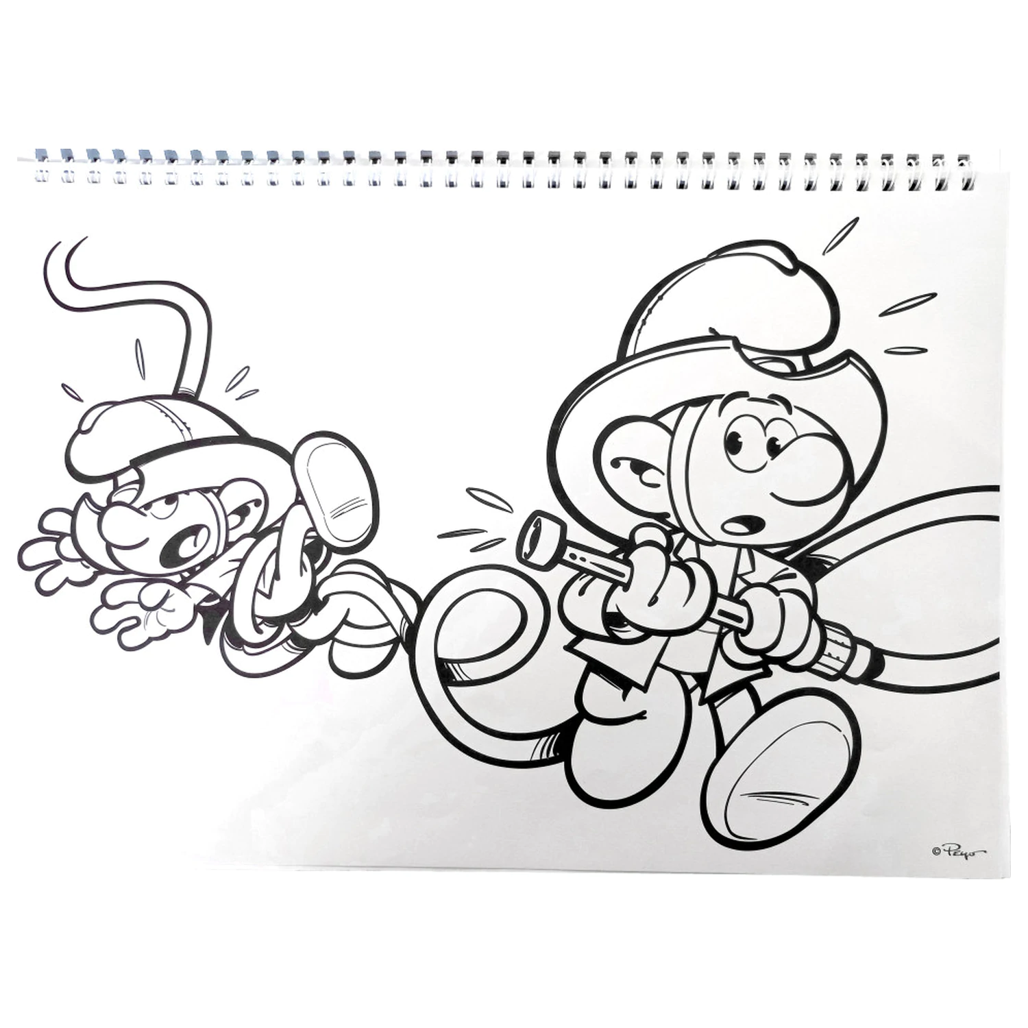 Smurfs Village A/4 Spiral Sketchbook 40 Pagini cu Stickere poza produsului