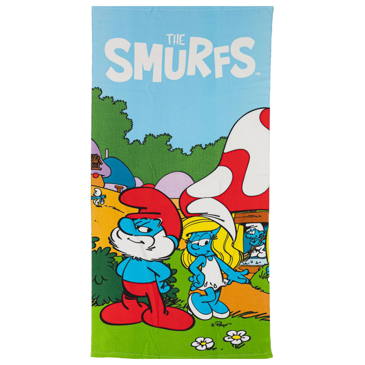The Smurfs Village Life prosop 70x140cm poza produsului