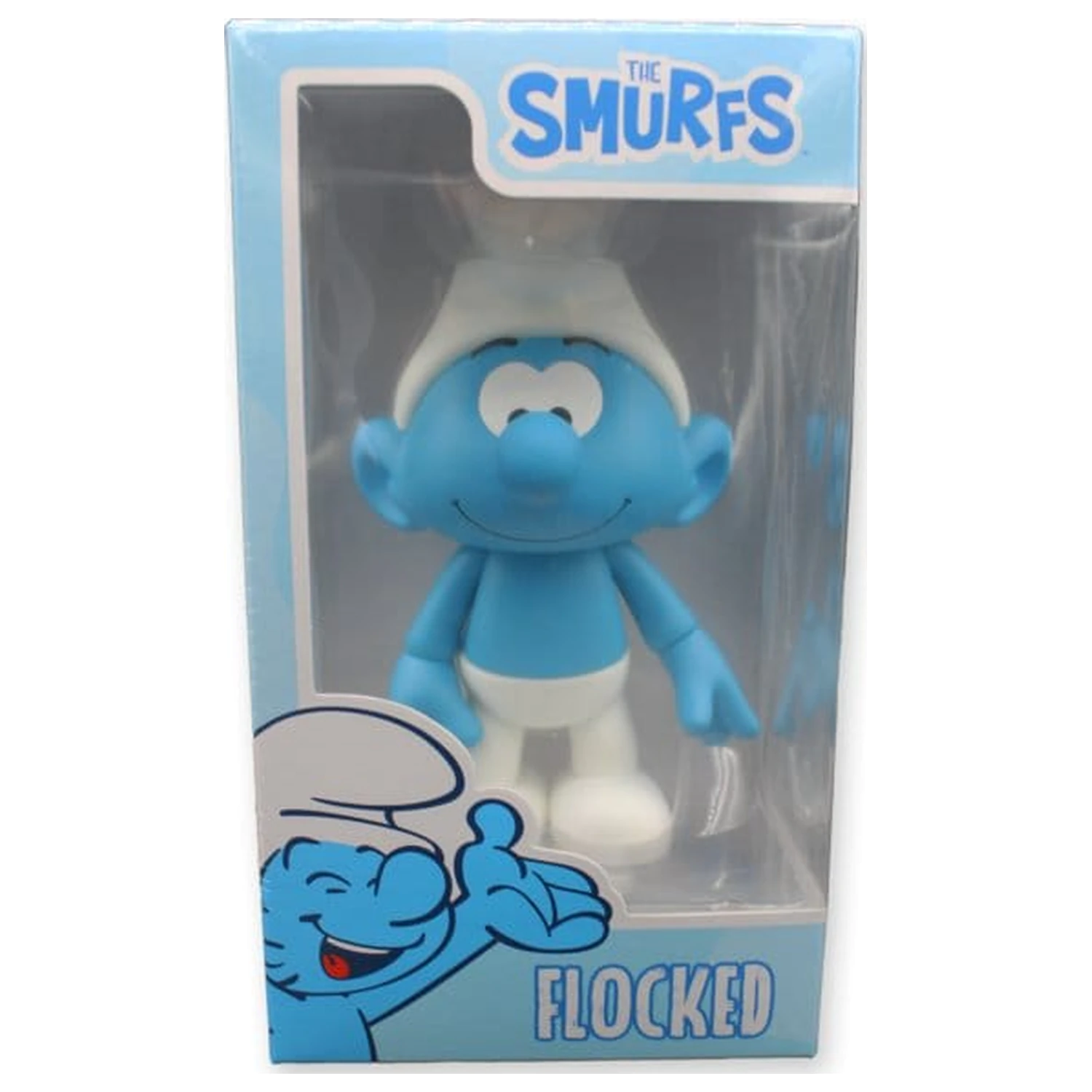 The Smurfs Figurina de vinil Smurf White and Blue - Flocked 19 cm poza produsului