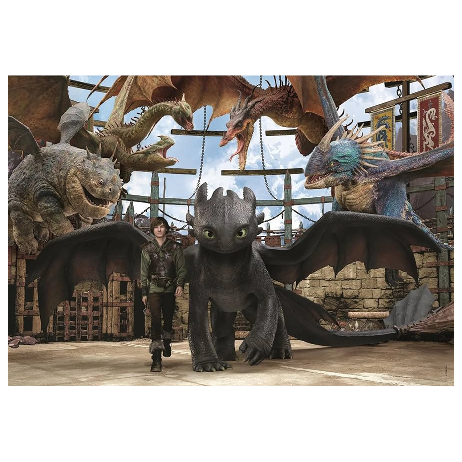 How to Train Your Dragon Arena puzzle de 104 piese poza produsului
