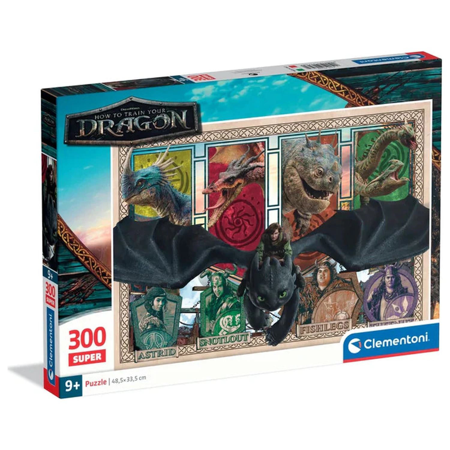 How to Train Your Dragon Mystic Skies puzzle de 300 de piese poza produsului
