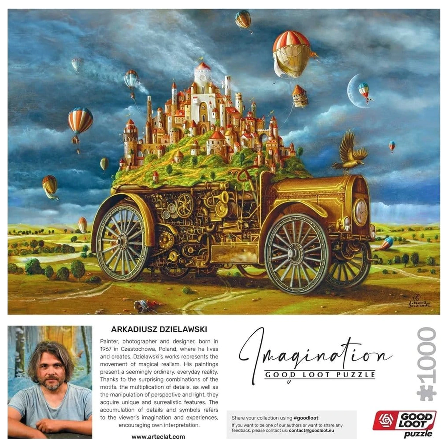 Imagination Series Puzzle Arkadiusz Dzielawski Wielka przeprowadzka (1000 piese) poza produsului
