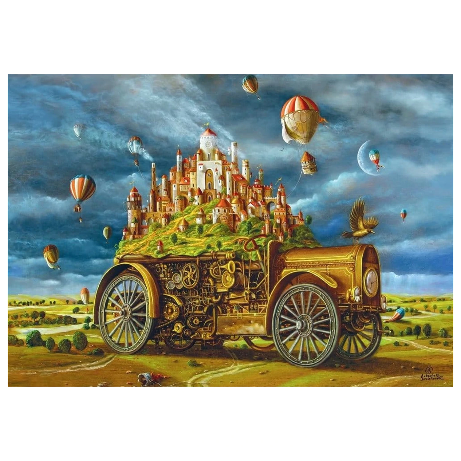 Imagination Series Puzzle Arkadiusz Dzielawski Wielka przeprowadzka (1000 piese) poza produsului