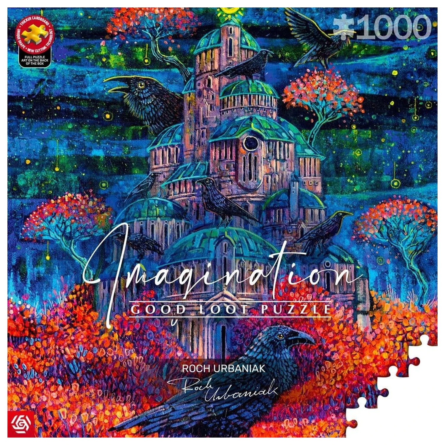 Imagination Series Puzzle Roch Urbaniak Twierdza Pani Kruków (1000 piese) poza produsului