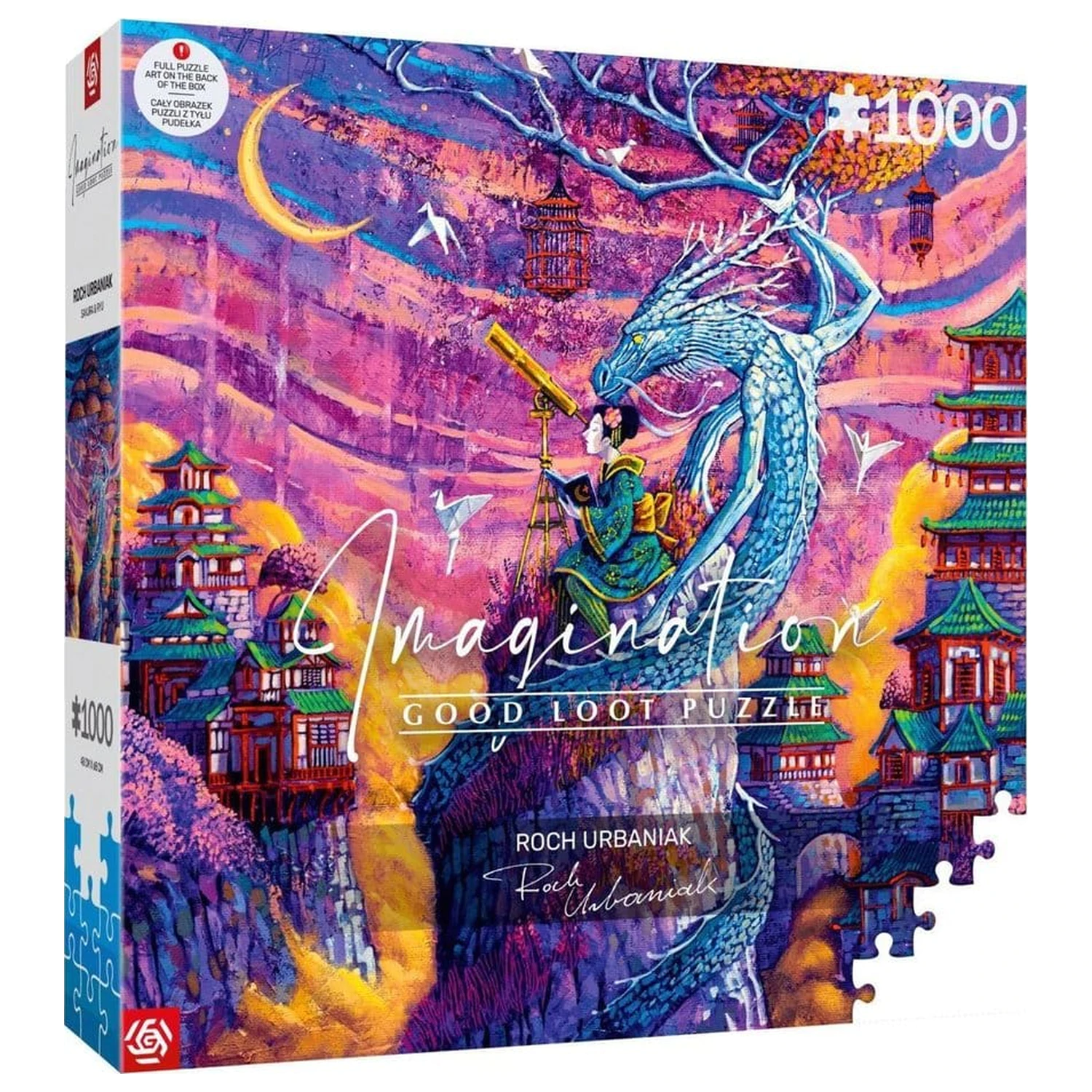 Imagination Series Puzzle Roch Urbaniak Sakura i Ryu (1000 piese) poza produsului