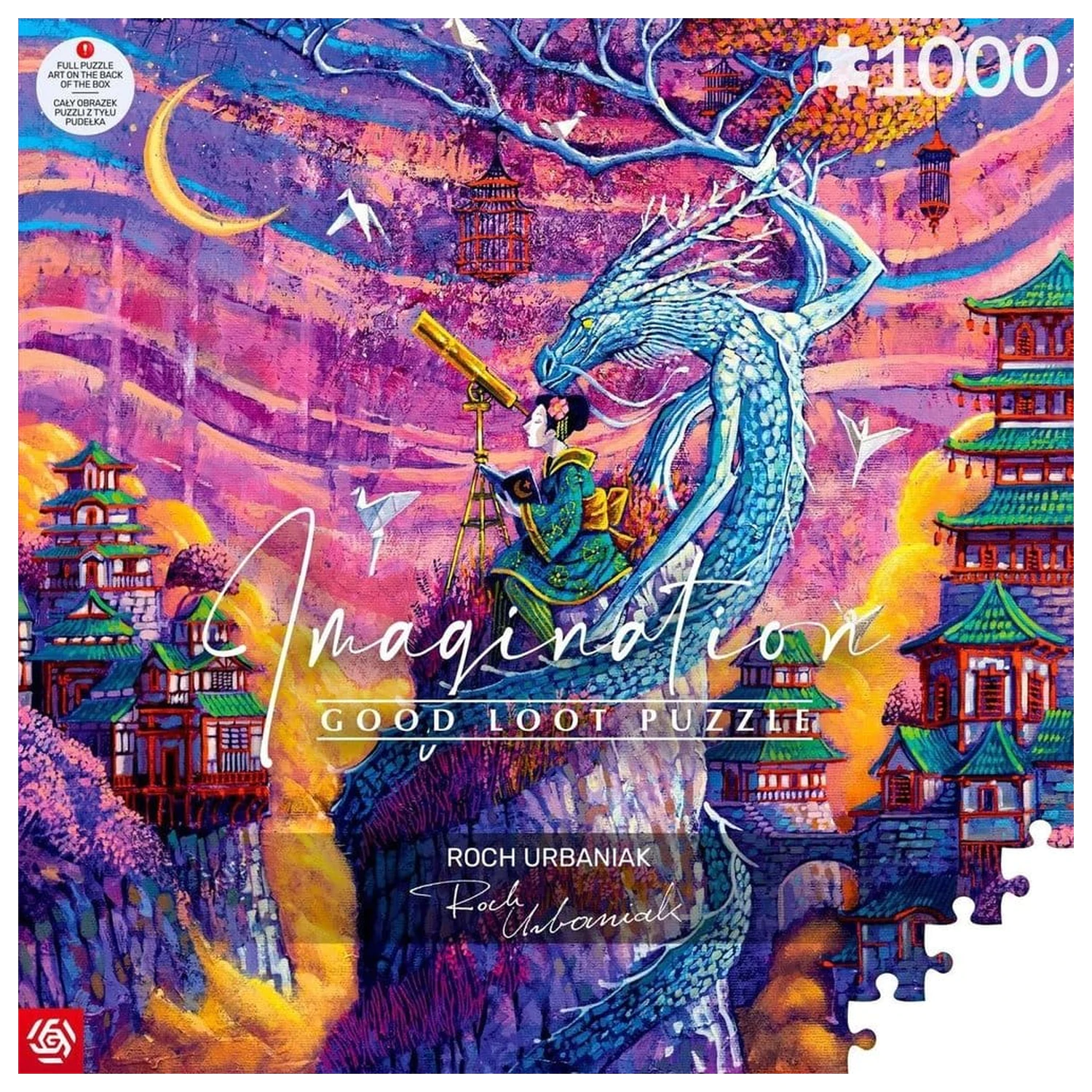 Imagination Series Puzzle Roch Urbaniak Sakura i Ryu (1000 piese) poza produsului