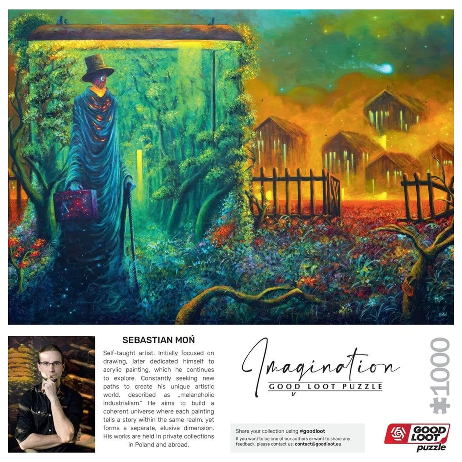 Puzzle din seria Imagination Sebastian Mon Stationary Traveller II (1000 de piese) poza produsului