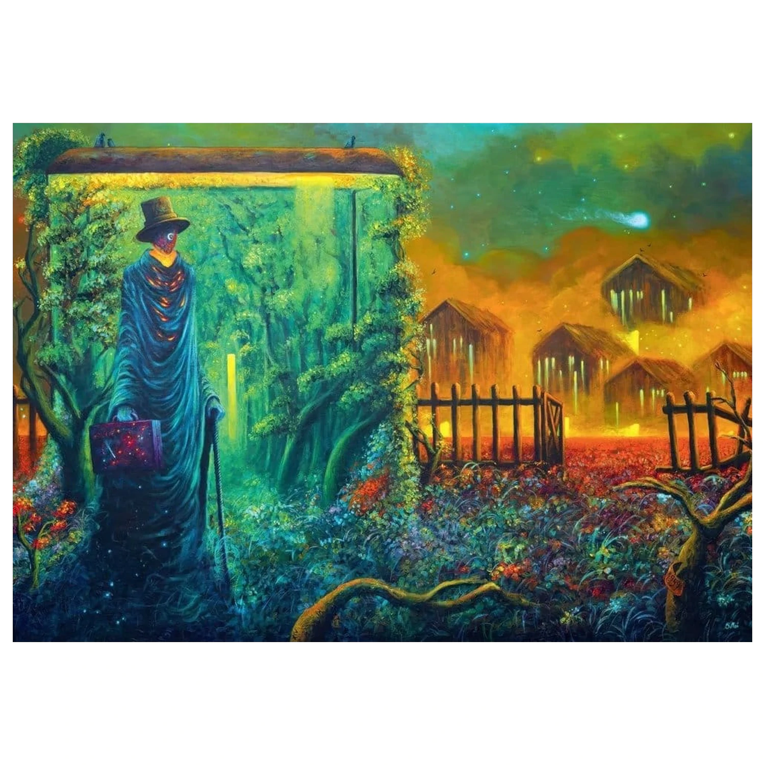 Puzzle din seria Imagination Sebastian Mon Stationary Traveller II (1000 de piese) poza produsului