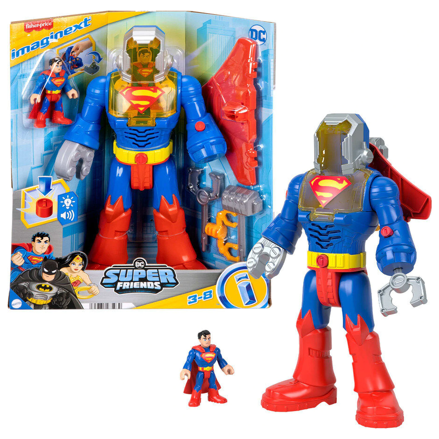 Imaginext DC Comics Super Friends Superman figurina 30,5 cm poza produsului