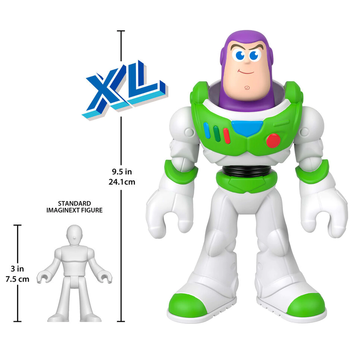 Imaginext Disney Pixar Toy Story Buzz Lightyear XL figura 22cm poza produsului
