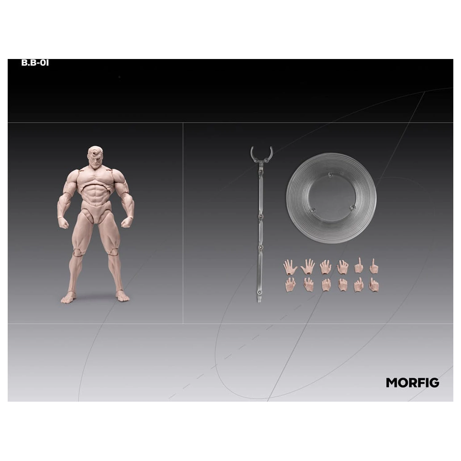 Inart Action Figure 1/12 Corp gol masculin culoarea pielii 17 cm poza produsului