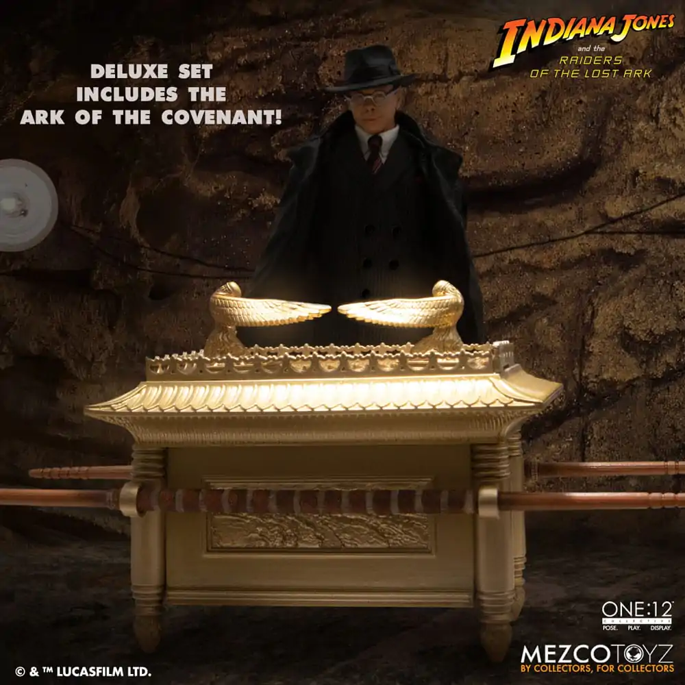 Figurină de acțiune Indiana Jones 1/12 Major Toht and Ark of the Covenant Deluxe Boxed Set 16 cm poza produsului