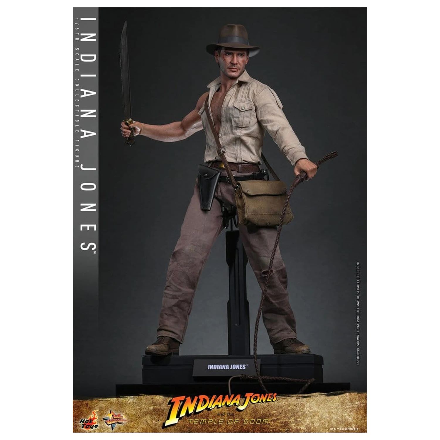 Indiana Jones Movie Masterpiece Figurină de acțiune 1/6 Indiana Jones 30 cm poza produsului