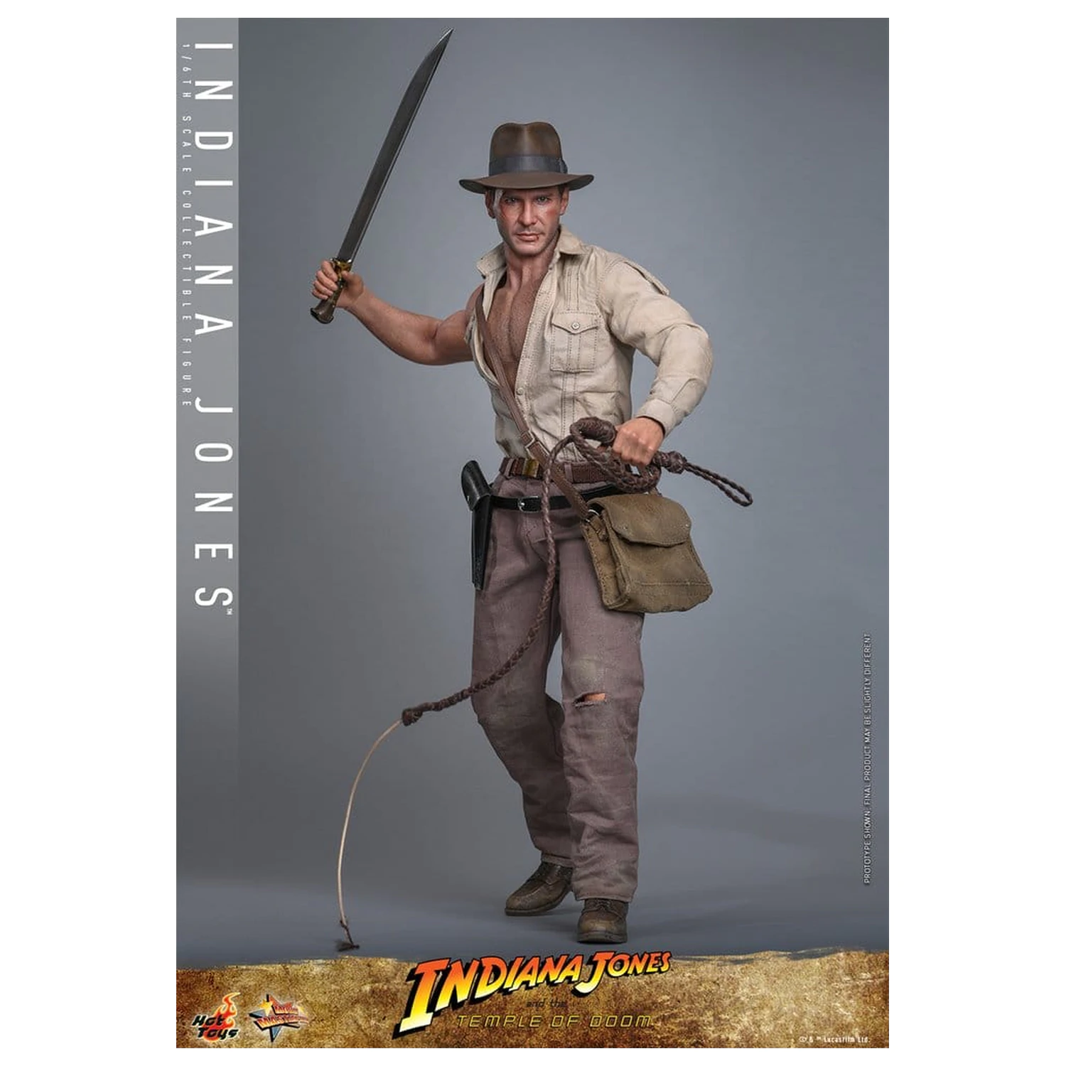 Indiana Jones Movie Masterpiece Figurină de acțiune 1/6 Indiana Jones 30 cm poza produsului