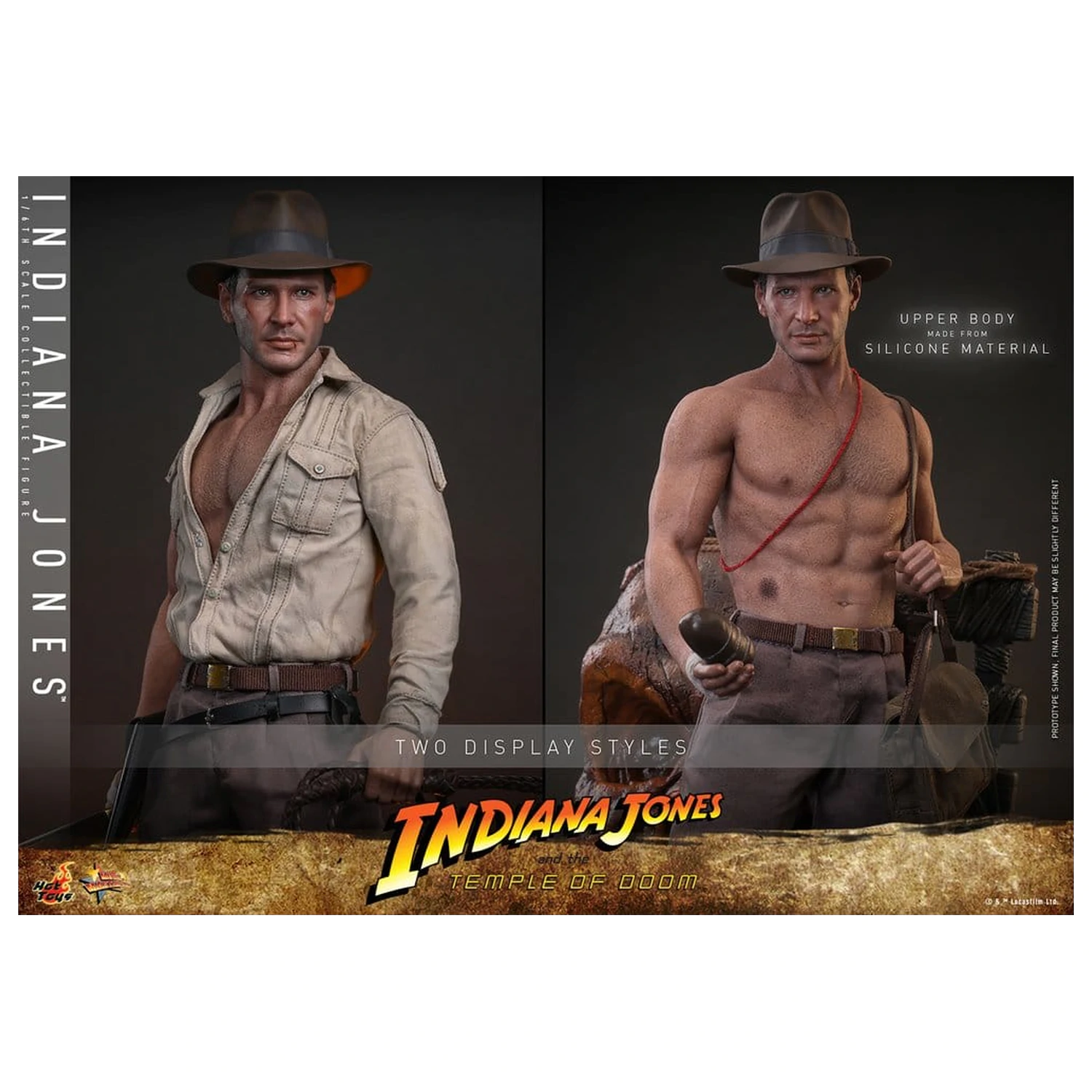 Indiana Jones Movie Masterpiece Figurină de acțiune 1/6 Indiana Jones 30 cm poza produsului