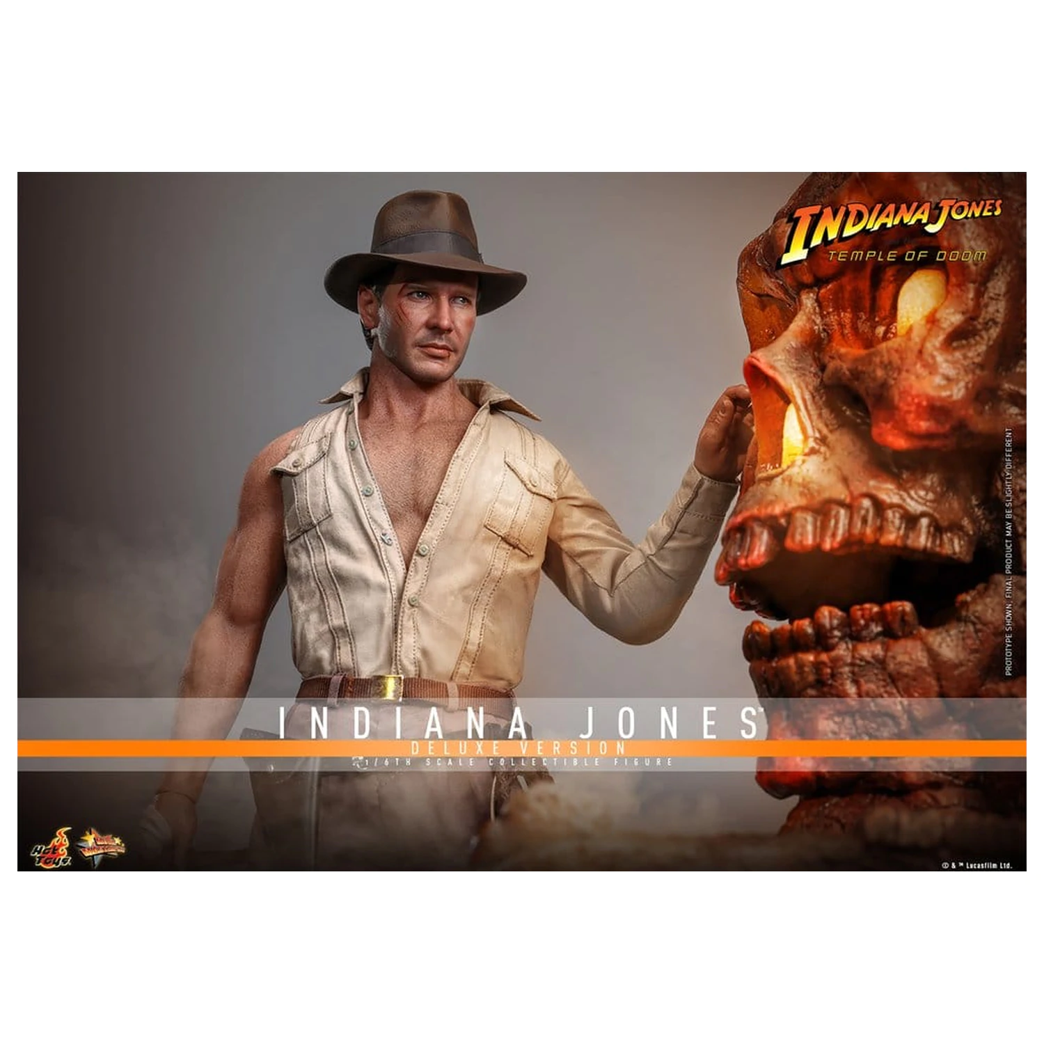 Indiana Jones Movie Masterpiece Figurină de acțiune 1/6 Indiana Jones (Deluxe Version) 30 cm poza produsului