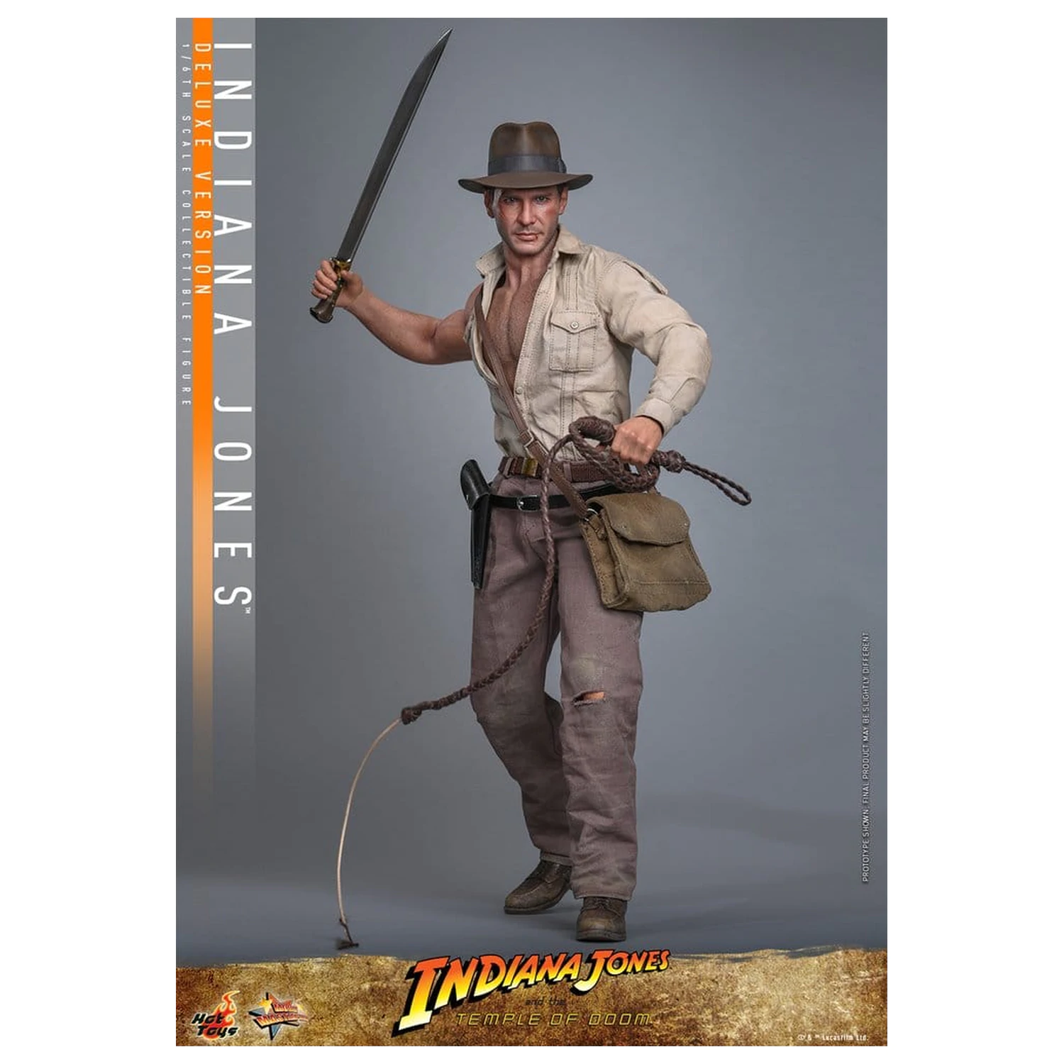 Indiana Jones Movie Masterpiece Figurină de acțiune 1/6 Indiana Jones (Deluxe Version) 30 cm poza produsului