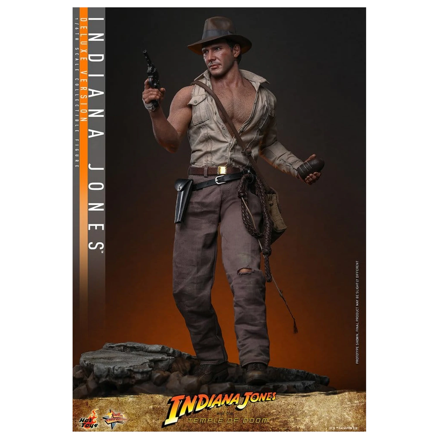 Indiana Jones Movie Masterpiece Figurină de acțiune 1/6 Indiana Jones (Deluxe Version) 30 cm poza produsului