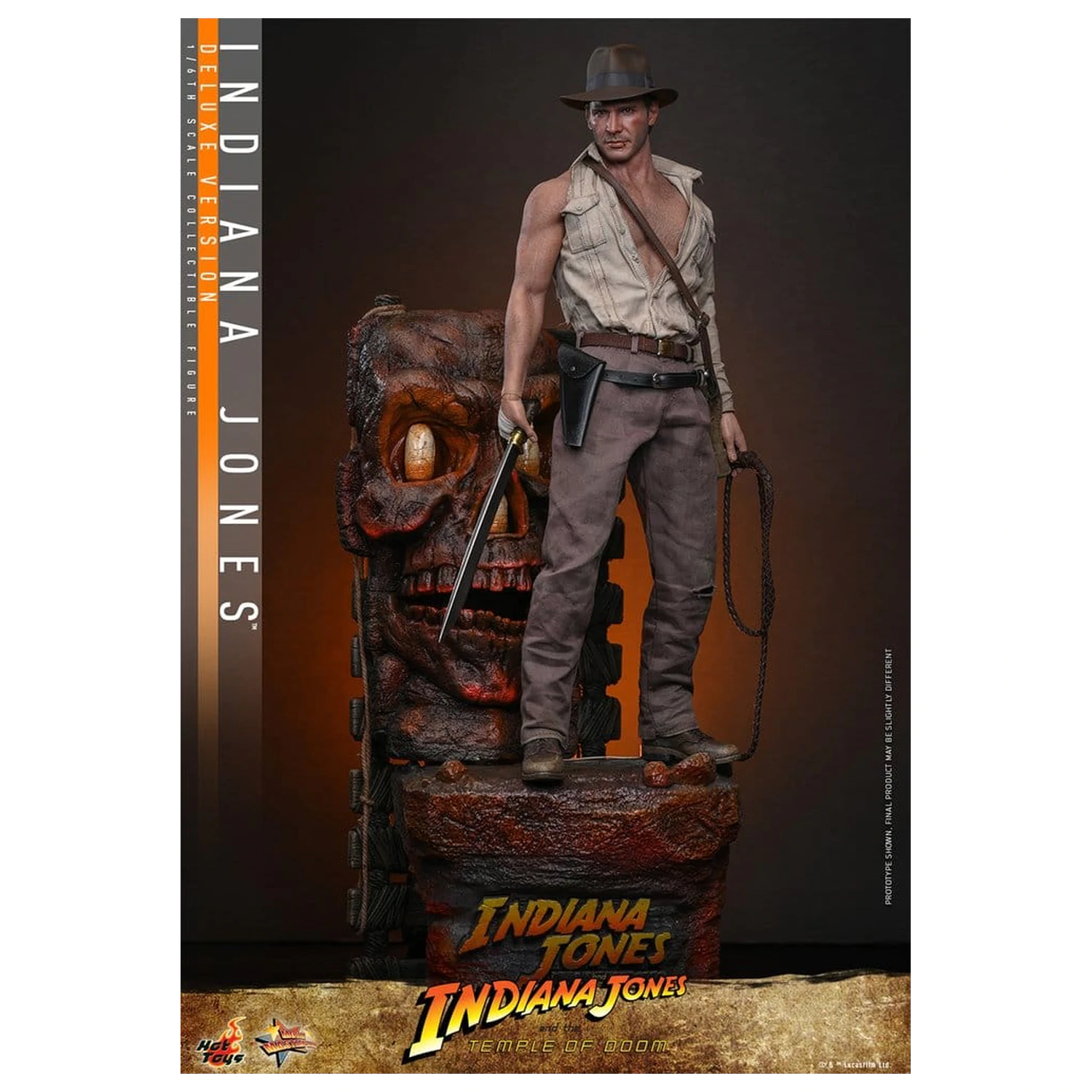 Indiana Jones Movie Masterpiece Figurină de acțiune 1/6 Indiana Jones (Deluxe Version) 30 cm poza produsului