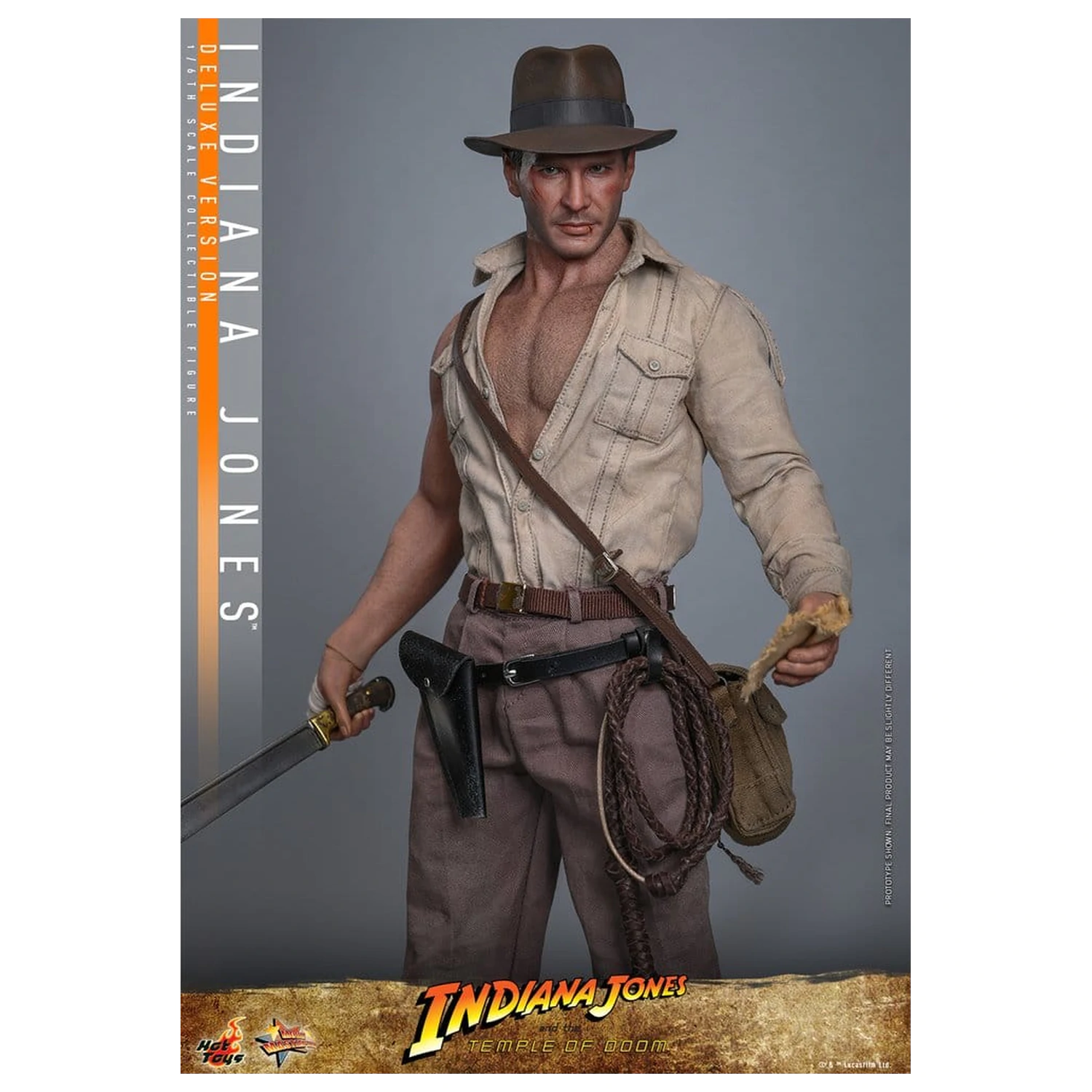 Indiana Jones Movie Masterpiece Figurină de acțiune 1/6 Indiana Jones (Deluxe Version) 30 cm poza produsului