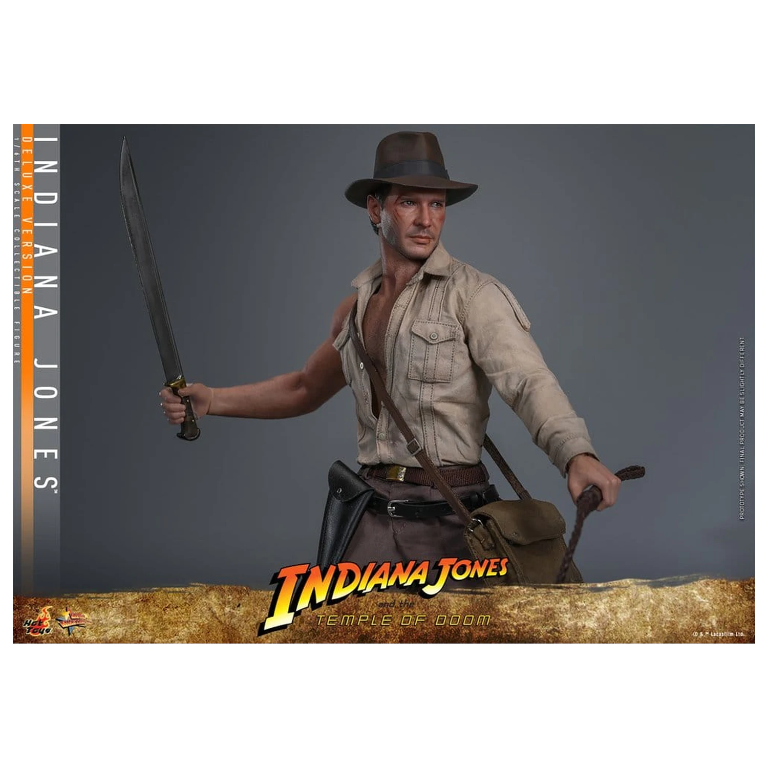Indiana Jones Movie Masterpiece Figurină de acțiune 1/6 Indiana Jones (Deluxe Version) 30 cm poza produsului