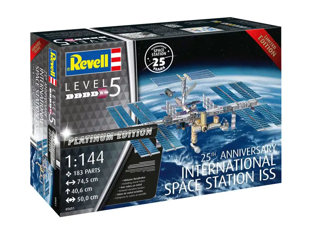 Set cadou model Stația Spațială Internațională ISS 1/144 Ediția Platinum Aniversară 25 ani 74 cm poza produsului