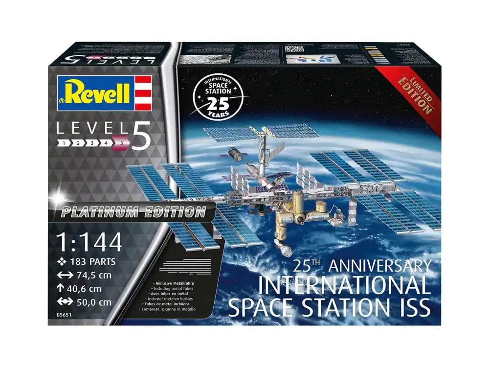 Set cadou model Stația Spațială Internațională ISS 1/144 Ediția Platinum Aniversară 25 ani 74 cm poza produsului