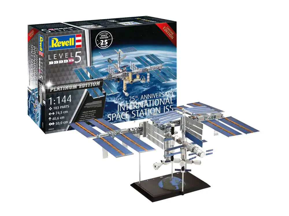 Set cadou model Stația Spațială Internațională ISS 1/144 Ediția Platinum Aniversară 25 ani 74 cm poza produsului