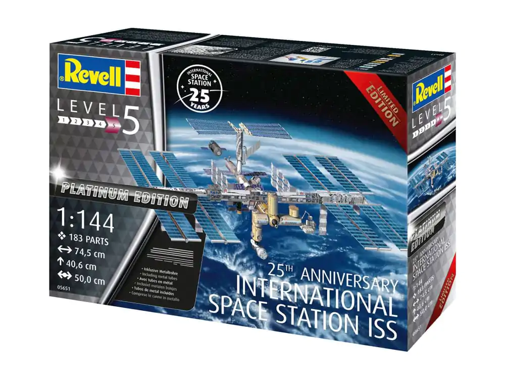 Set cadou model Stația Spațială Internațională ISS 1/144 Ediția Platinum Aniversară 25 ani 74 cm poza produsului